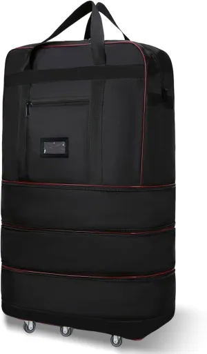 ELDA Expandable Foldable Suitcase Luggage with Universal Wheels Rolling Travel Bag Duffel Bag for Men Women Large Capacity Lightweight Luggages