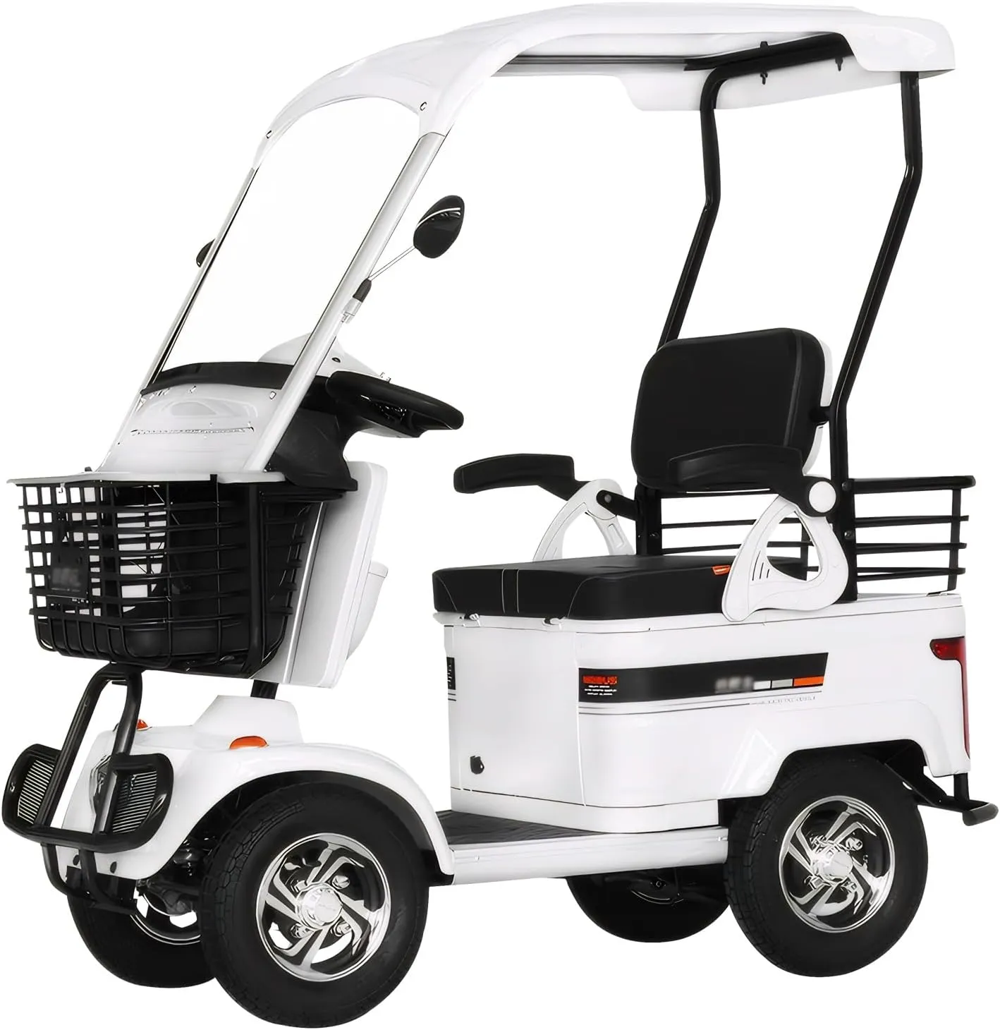 Electric Golf Cart Passenger Cruiser, with Extra Large Capacity Storage Trunk, 50-Mile Range, Suitable for Golf Hunting Scenic Spots Hotels Beaches Schools and Farms