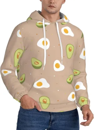 Elephant Giraffe Mens Hooded Pullover Drawstring Hoodeds Sweatshirts with Pocket