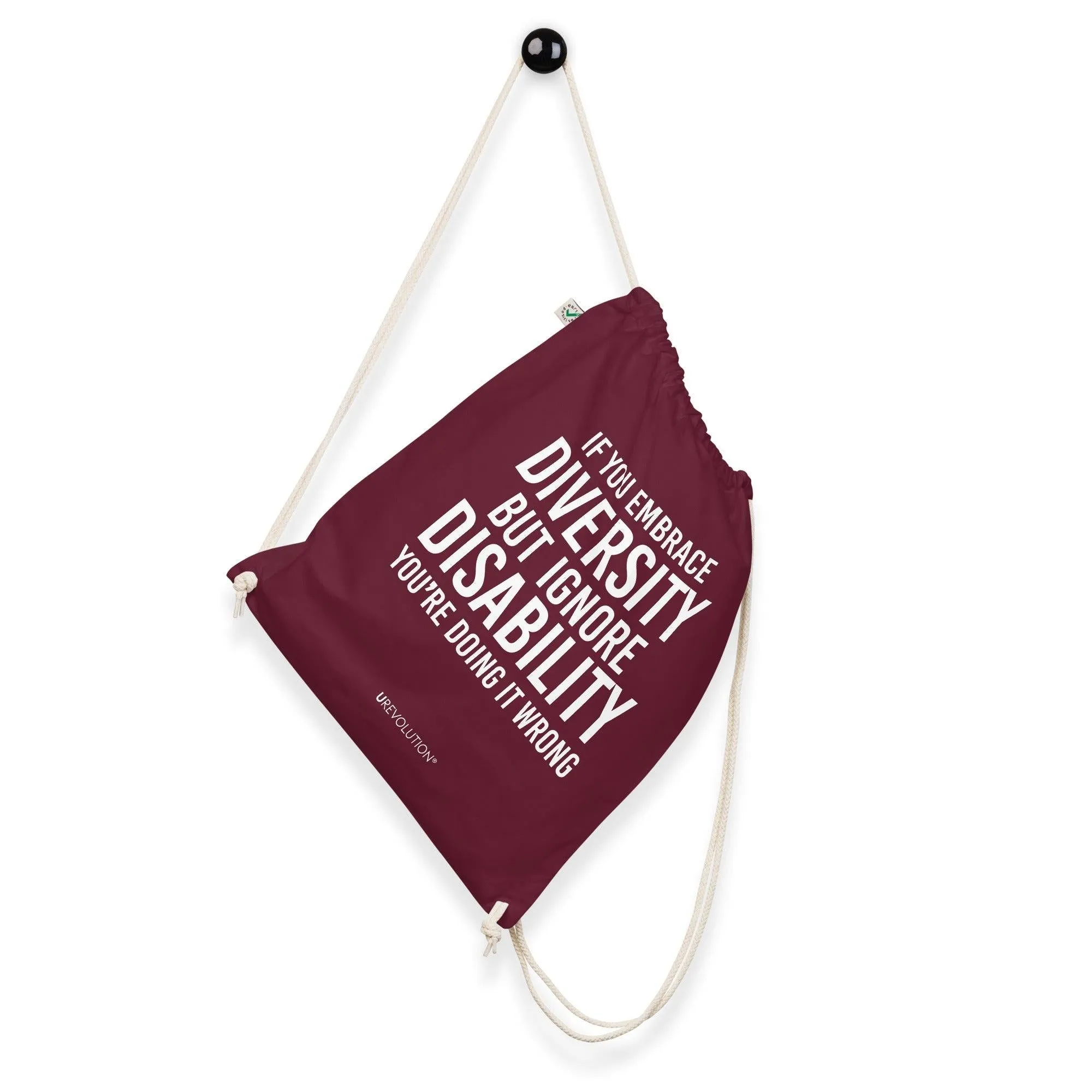Embrace Diversity Organic Cotton Drawstring Backpacks