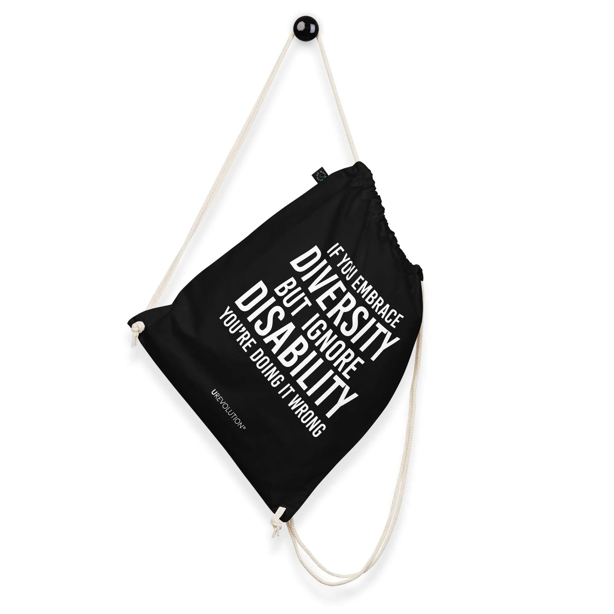 Embrace Diversity Organic Cotton Drawstring Backpacks