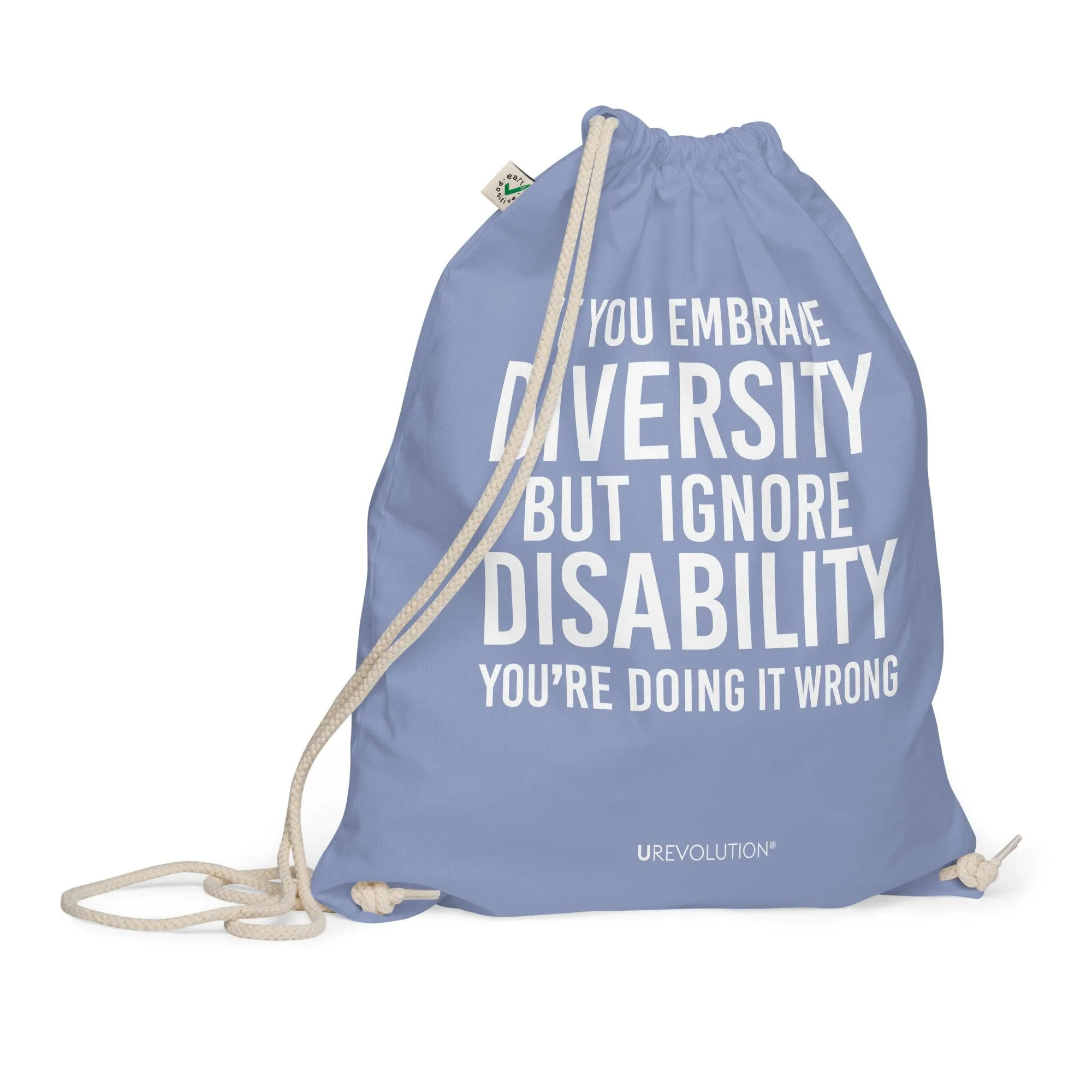 Embrace Diversity Organic Cotton Drawstring Backpacks