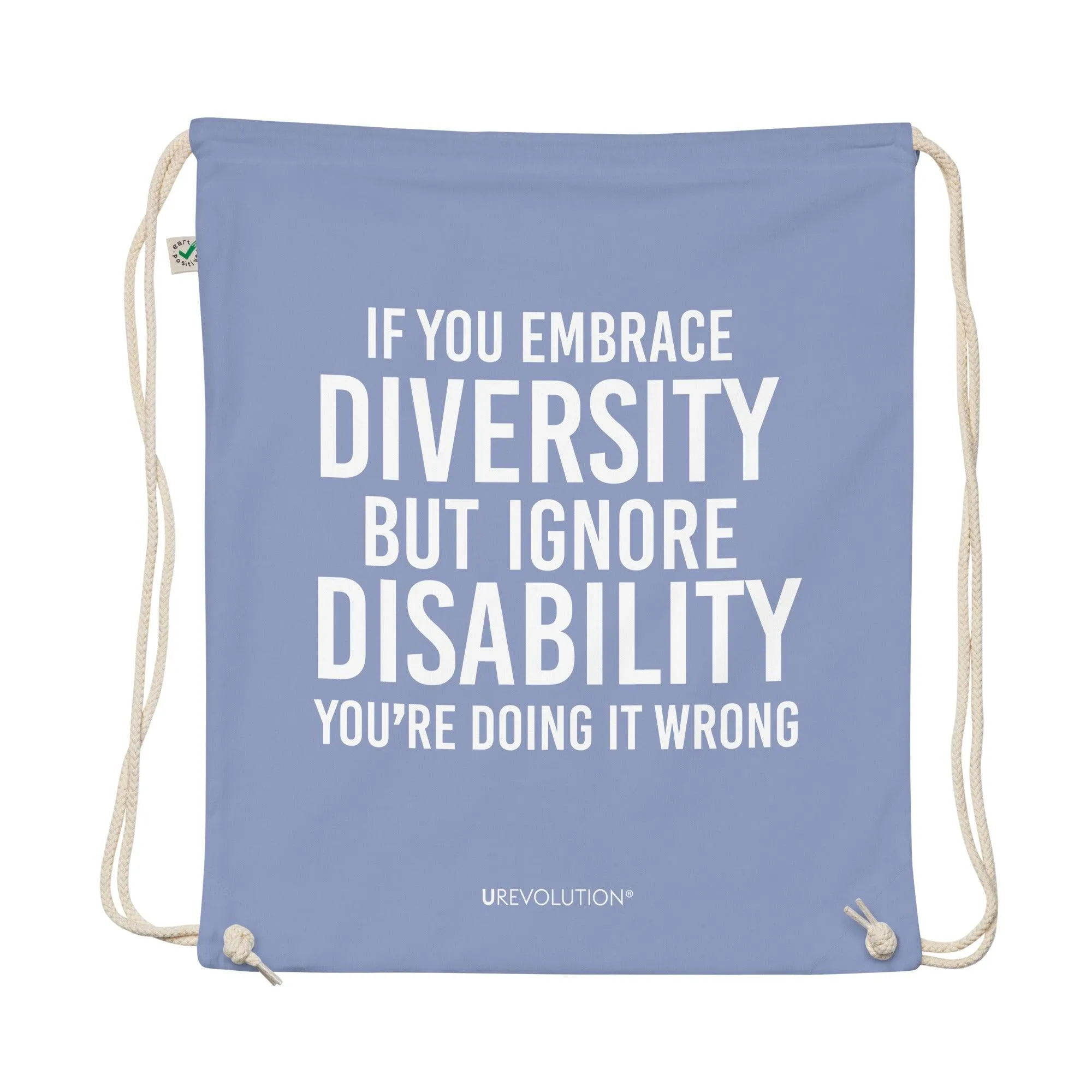 Embrace Diversity Organic Cotton Drawstring Backpacks