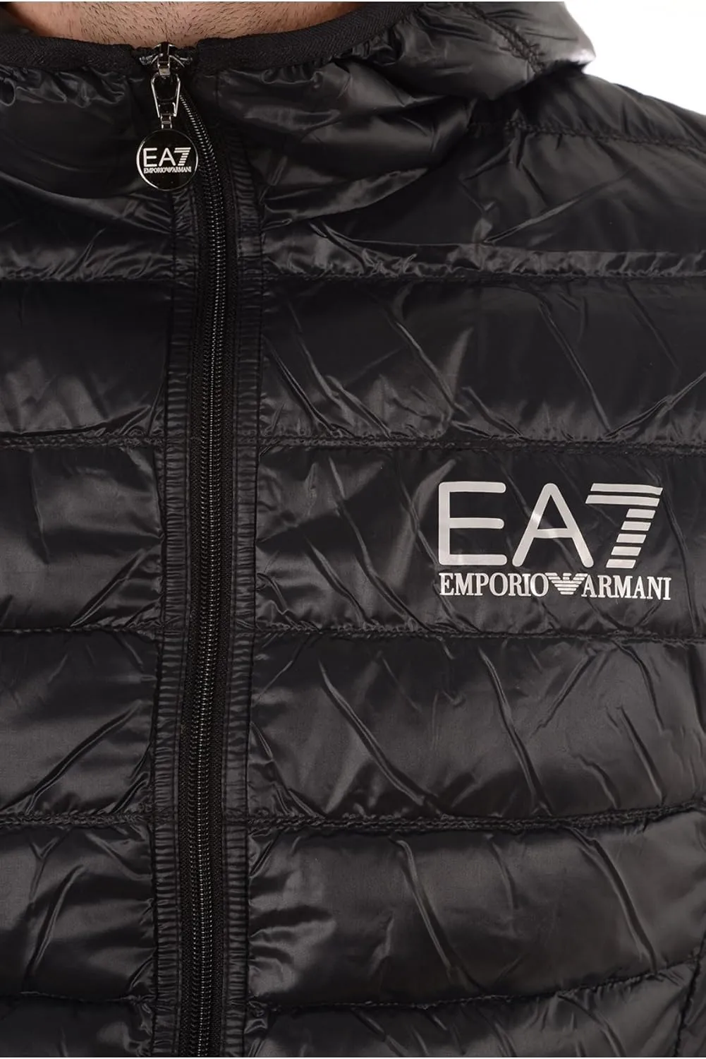 Emporio Armani Men's Train Core Down Hooded Jacket