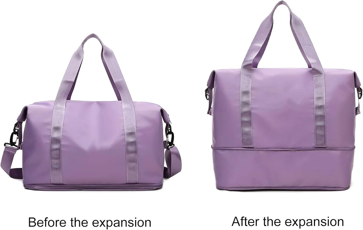 Expandable Travel Duffle Bag Weekender Carry on Overnight Bag Gym Bag for Women