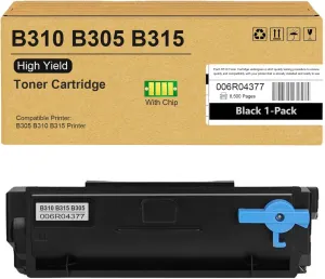 Extra High Yield B310 Black Toner Cartridge (with New Chip) Replacement for Xerox 006R04377,8500 Pages Toner for Xerox B305 B310 B315 Printers