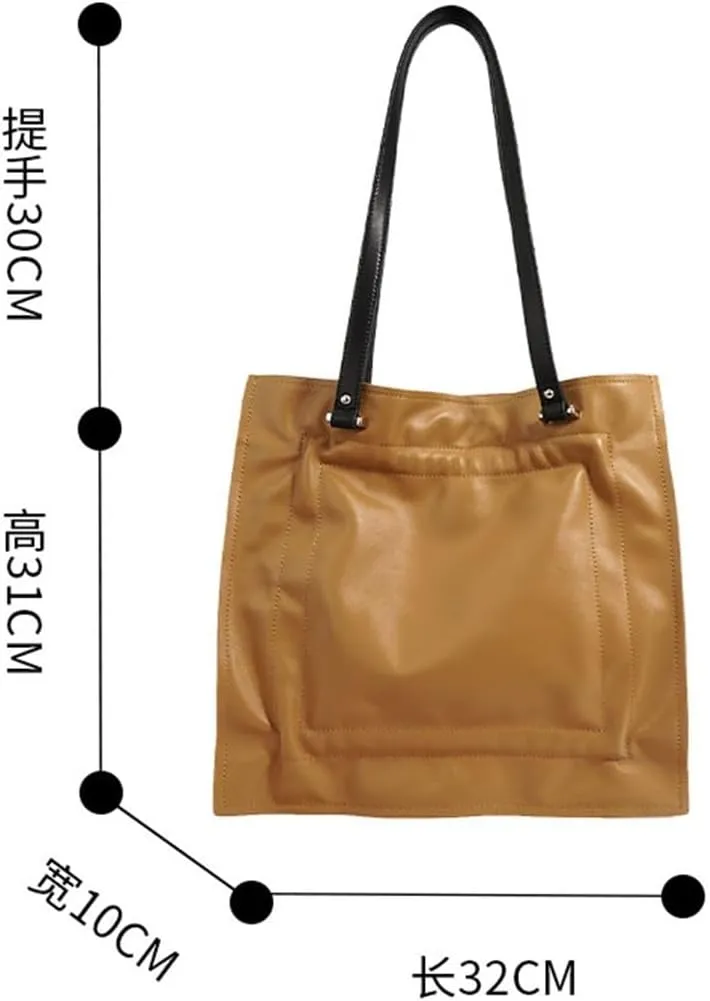 Extra Large Bag Designer Pleated Shopping Underarm Bag Tote Handbag Crossbody Women's Bag Temperament Model(E)