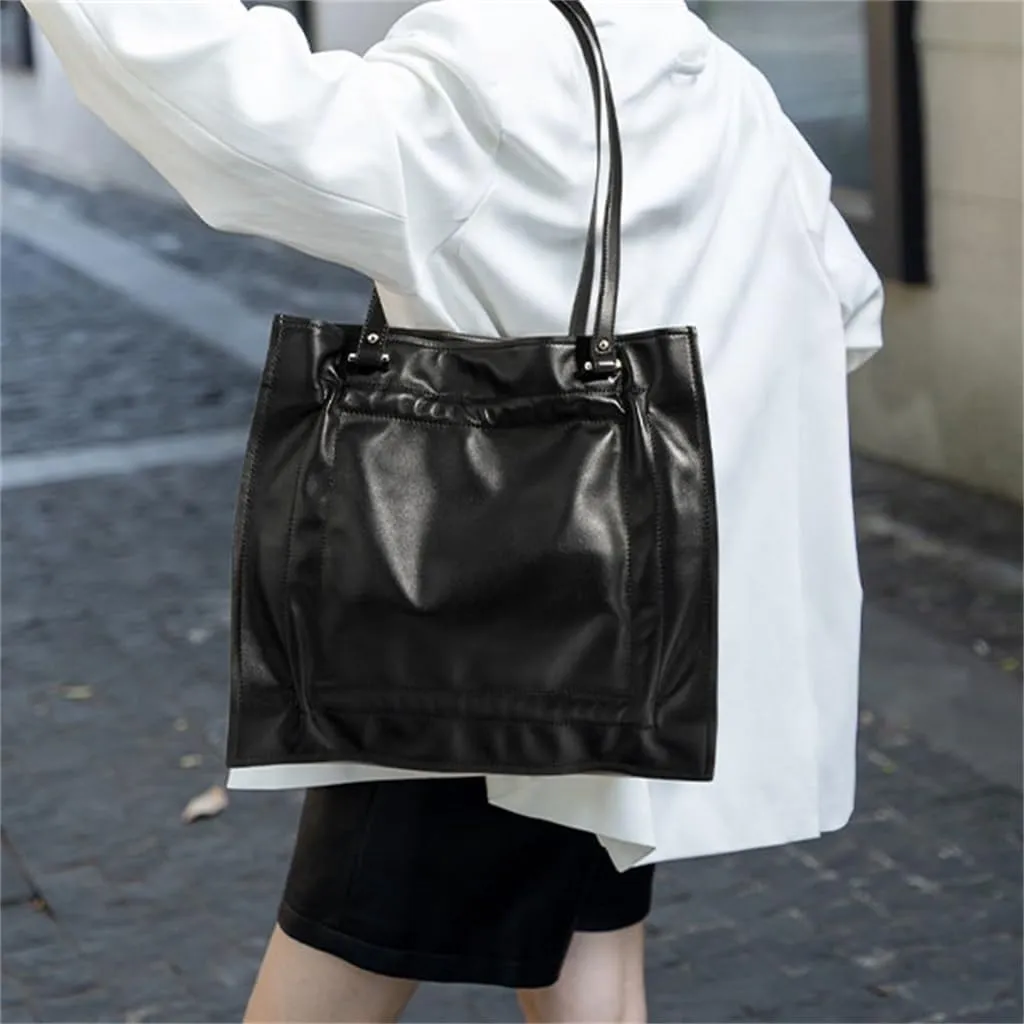 Extra Large Bag Designer Pleated Shopping Underarm Bag Tote Handbag Crossbody Women's Bag Temperament Model(E)