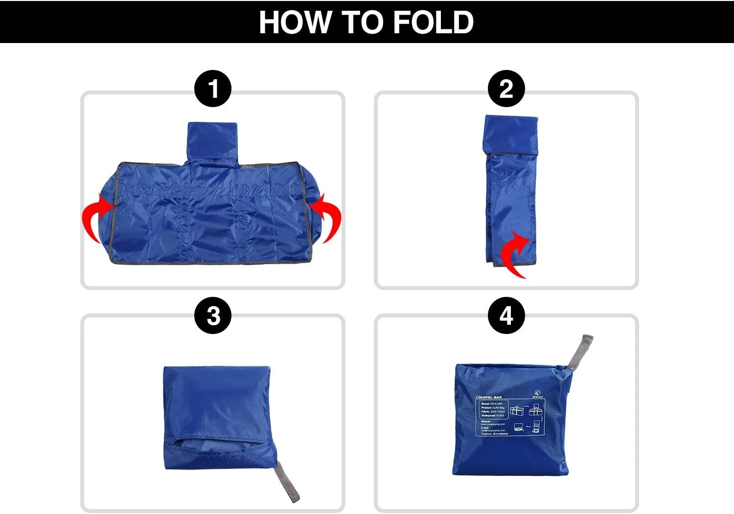 Extra Large Duffle Bag, Water Repellency Travel Foldable Duffle Bag for Men Women Adults, 96L, Blue