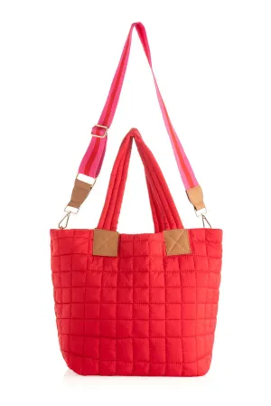 Ezra Mini Tote Crossbody Red