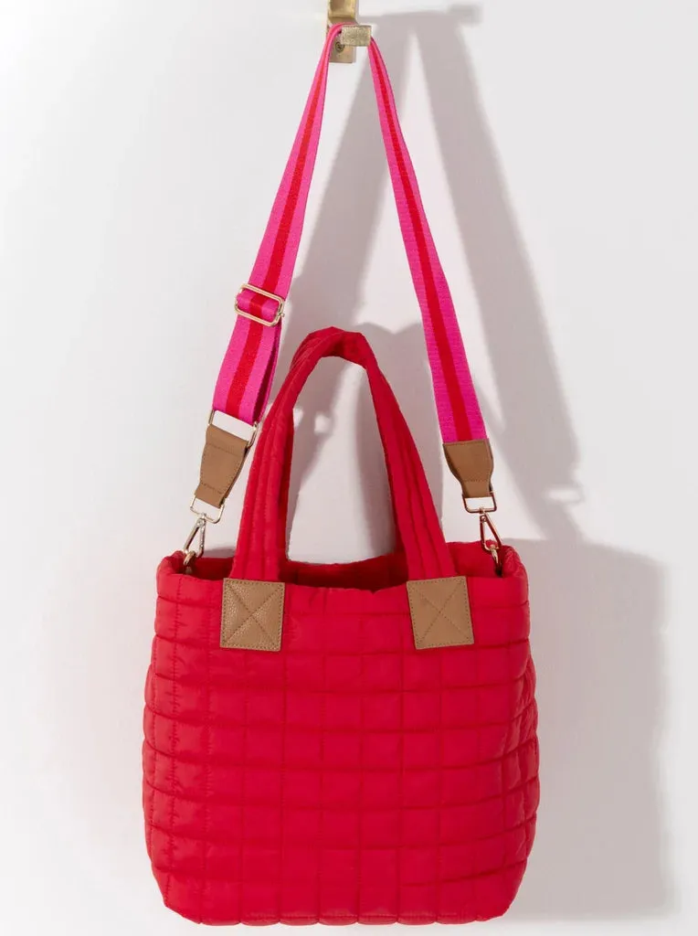 Ezra Mini Tote Crossbody Red