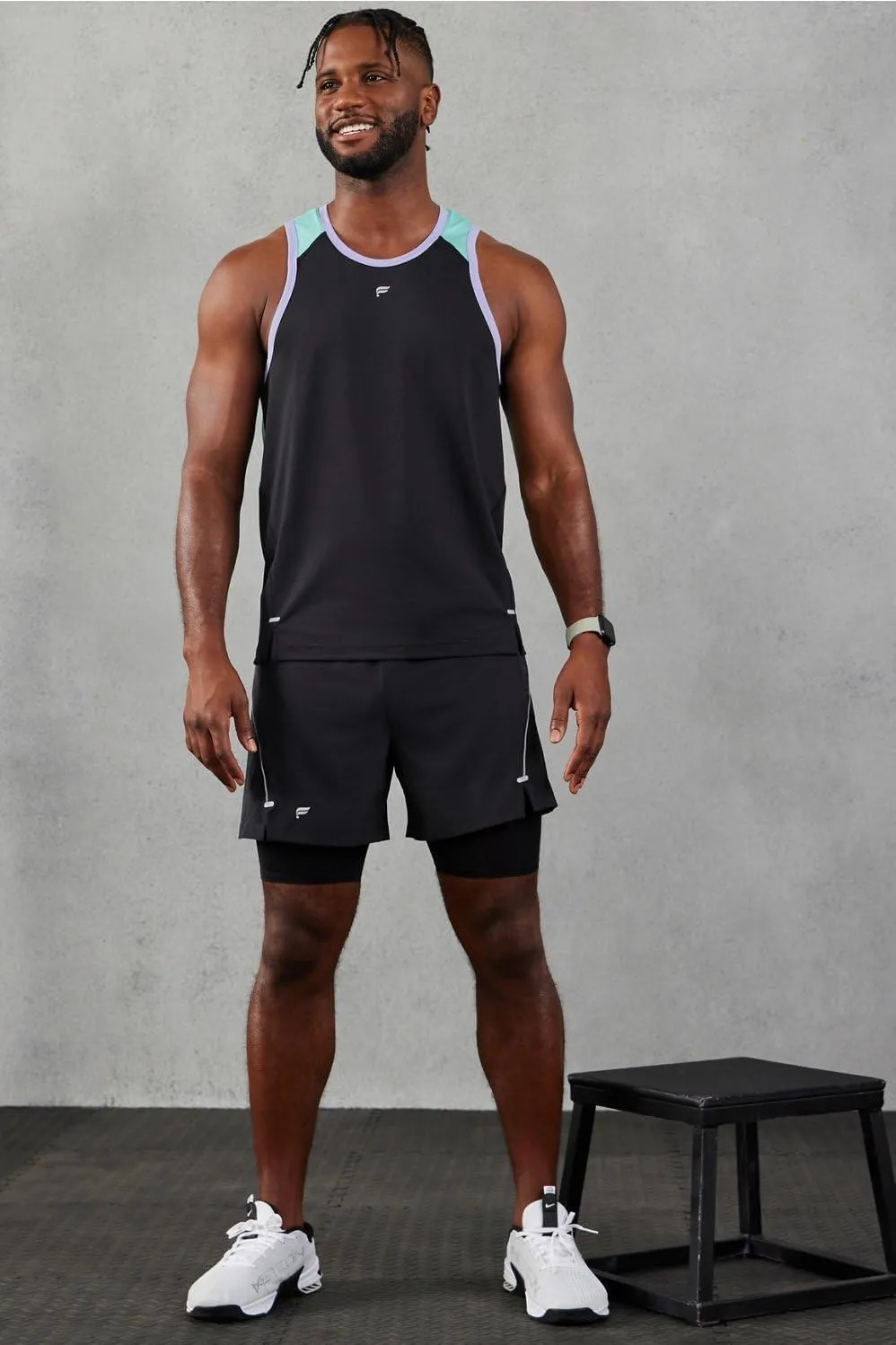 Fabletics Men's The Kadence Short (Lined), Performance Running, Jogging, Training, Ultra Lightweight