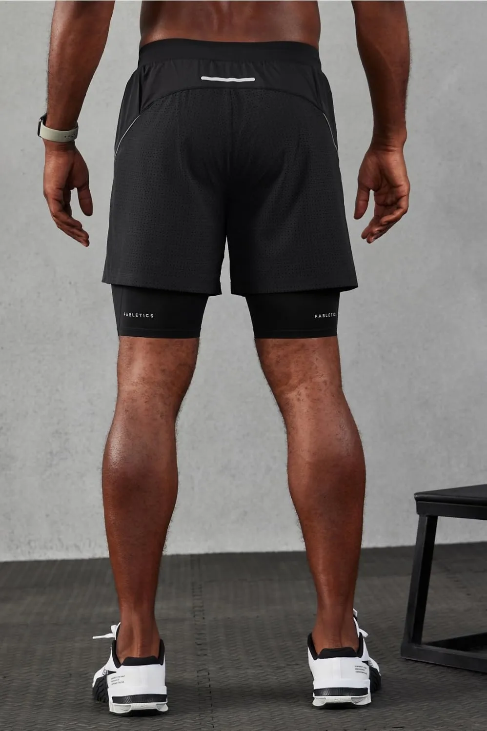 Fabletics Men's The Kadence Short (Lined), Performance Running, Jogging, Training, Ultra Lightweight