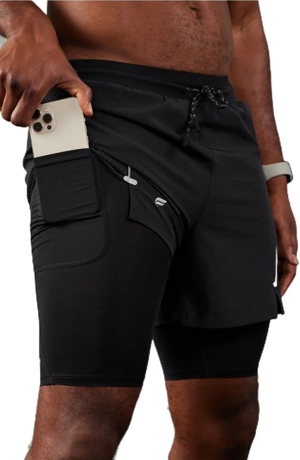 Fabletics Men's The Kadence Short (Lined), Performance Running, Jogging, Training, Ultra Lightweight