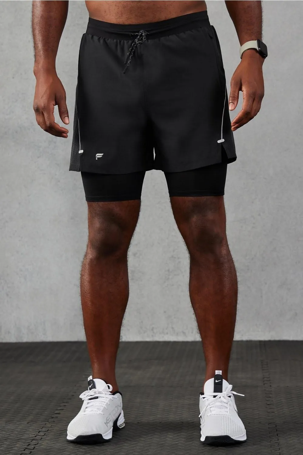 Fabletics Men's The Kadence Short (Lined), Performance Running, Jogging, Training, Ultra Lightweight