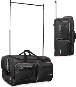 Fanwoli 28" Dance Bag with Garment Rack | Ultra-Light Collection| More Lightweight & Wear-Resistant| Ideal Competition Duffle Bag for Dancers Livestreamer Athletes