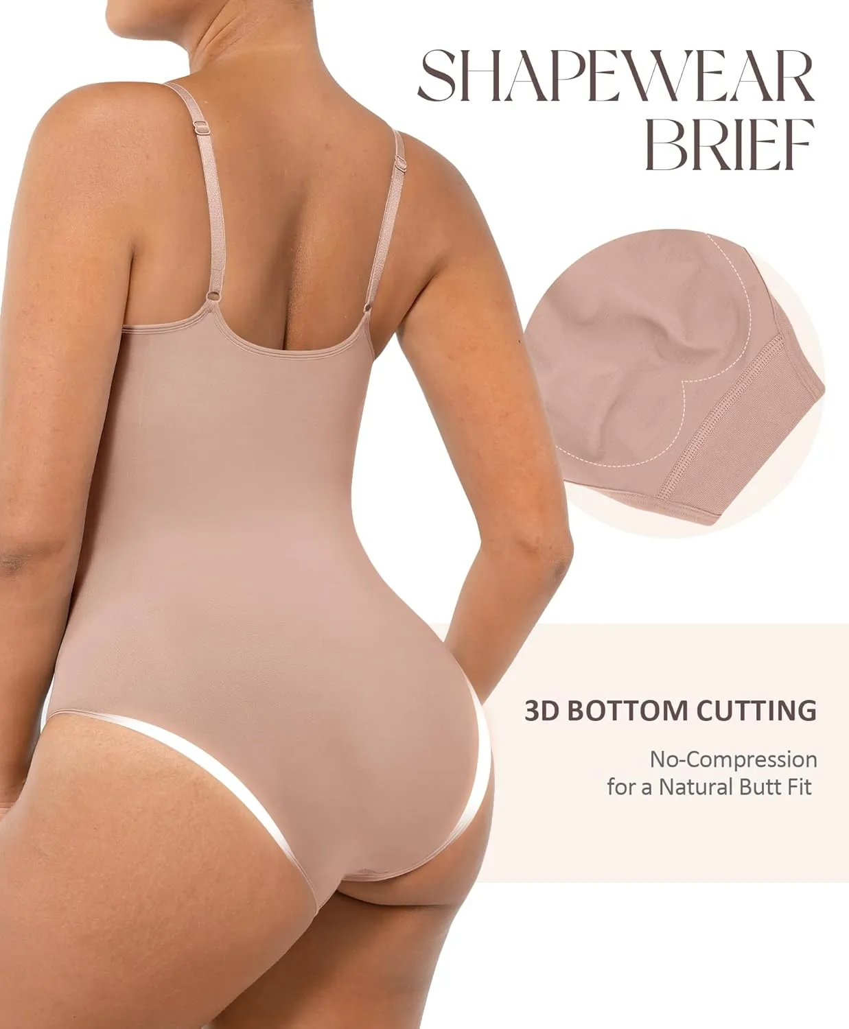 FeelinGirl Shapewear Bodysuit Sculpting Tummy Control Body Shaper for Women Seamless Plus Size Butt Lifting Shaper