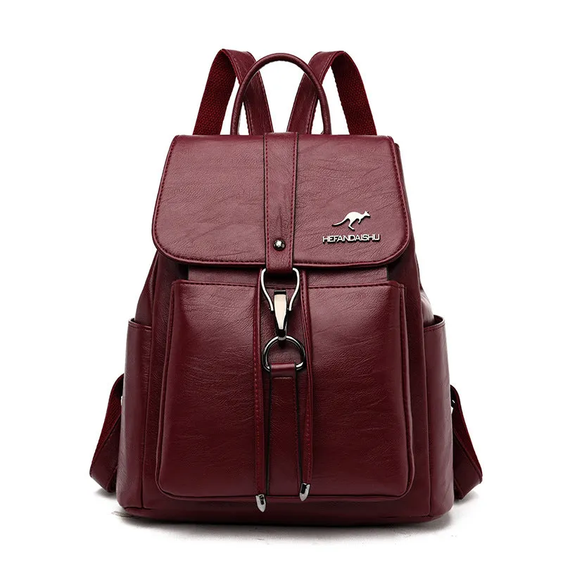 Female Simple And Stylish Versatile Large Backpacks