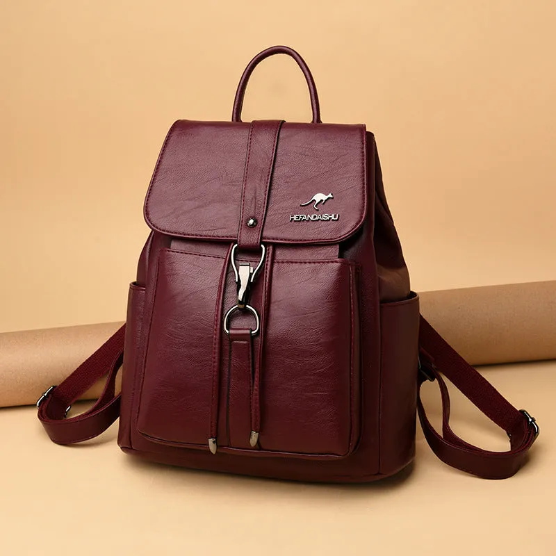 Female Simple And Stylish Versatile Large Backpacks