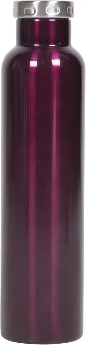 Fifty/Fifty Wine Growler Water Bottle, Narrow Mouth, Seven Fifty, 750ml/25 oz, Burgundy