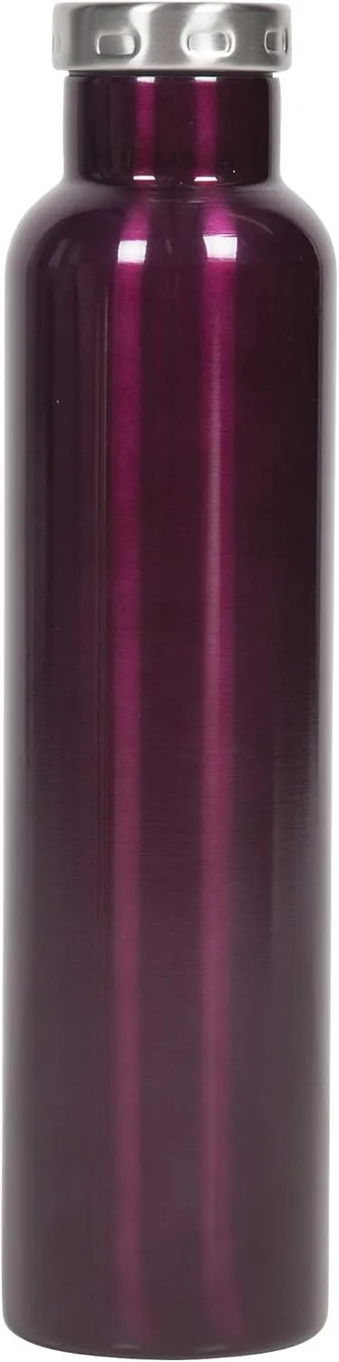 Fifty/Fifty Wine Growler Water Bottle, Narrow Mouth, Seven Fifty, 750ml/25 oz, Burgundy
