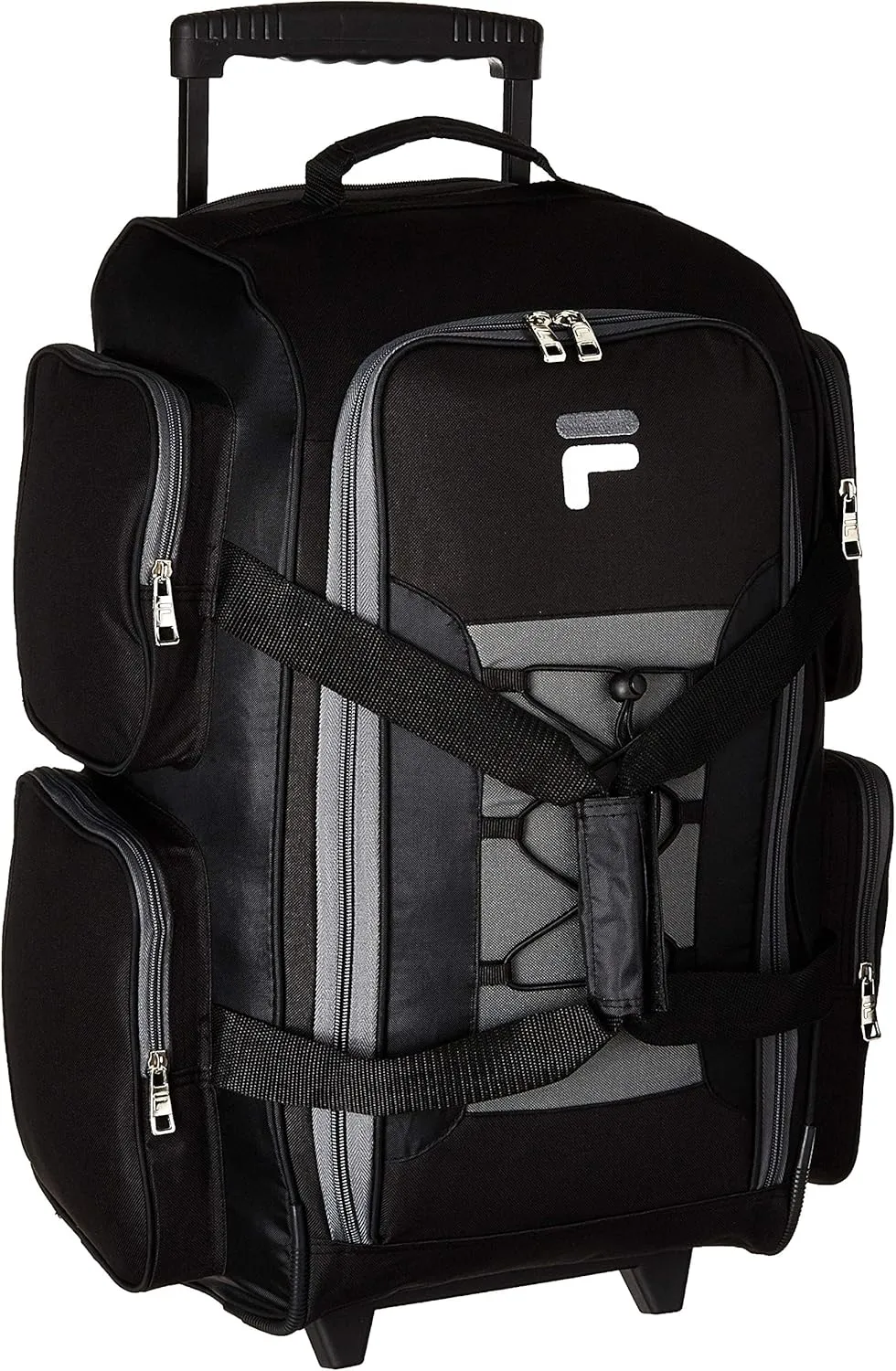 Fila 22" Lightweight Carry On Rolling Duffel Bag, Black, One Size