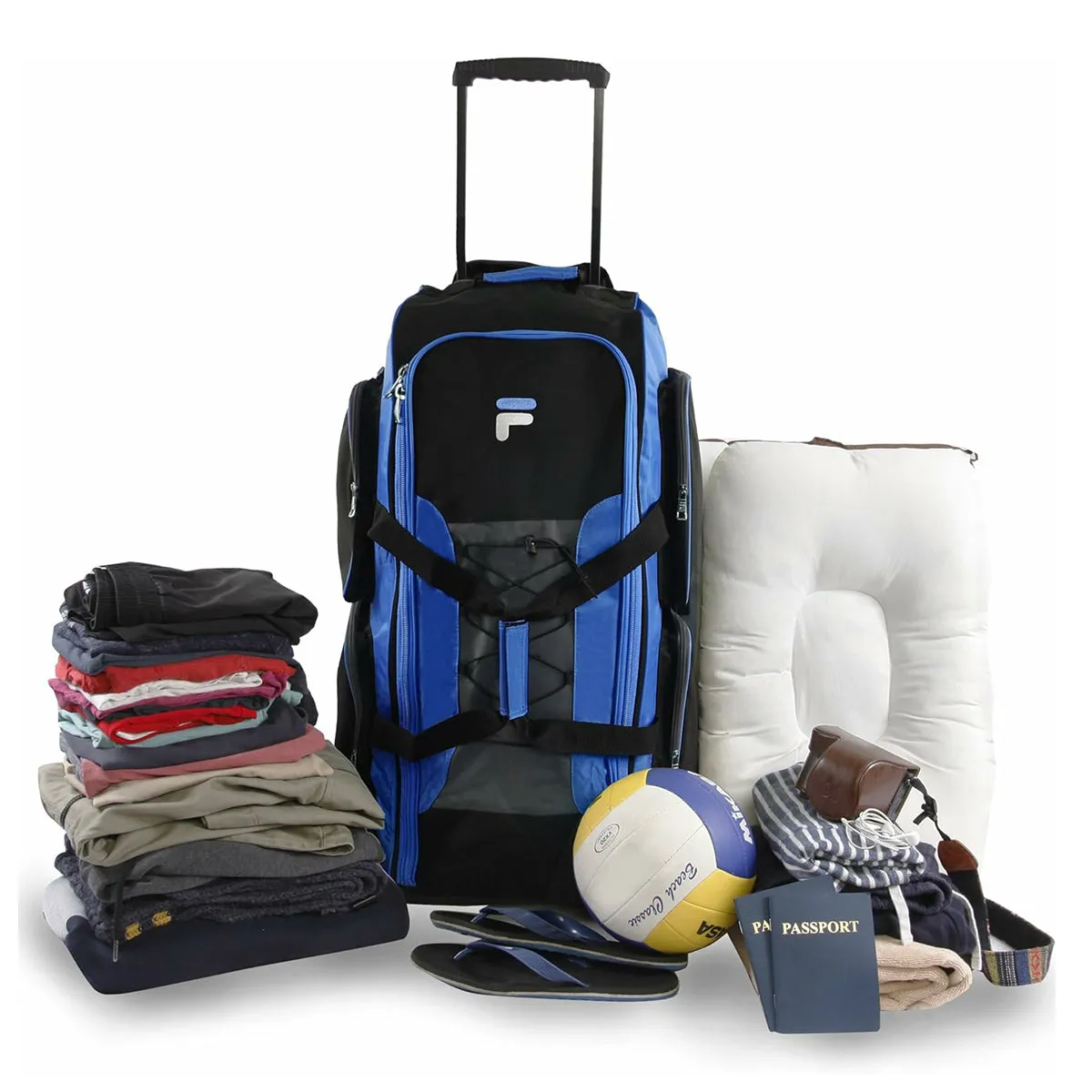 Fila Lud 32" Lightweight Rolling Large Duffel Bag