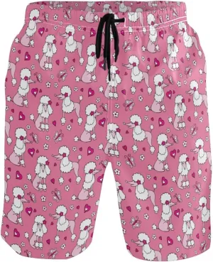 Fire Flame Men's Swim Trunks Quick Dry Beach Shorts with Pockets and Mesh Lining