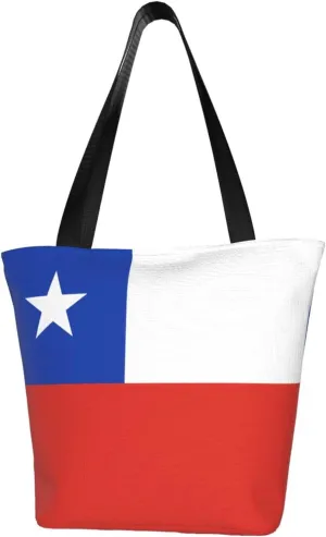 Flag of Chile Women's fashion shoulder bag, shopping handbag, suitable for weekend travel shopping shoulder bag messenger bag