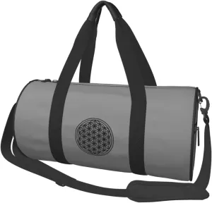 Flower of Life Sacred Geometry Travel Luggage Duffel Bag Sports Rolling Foldable Duffel Bag