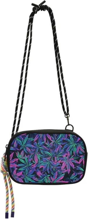 Fluorescent Color Maple Leaf Sling Bags Crossbody Mens Comfort with Adjustable Strap Purses Date