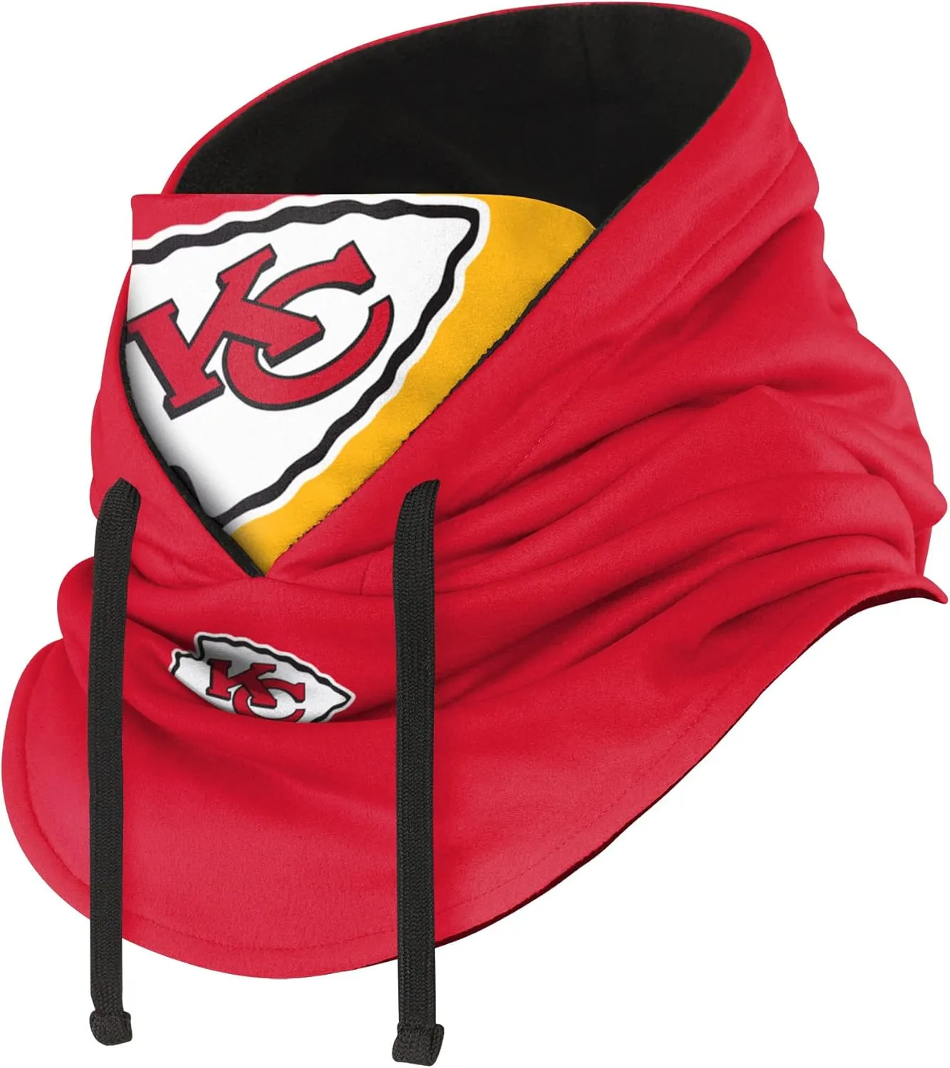 FOCO NFL Logo Team Color Drawstring Winter Cap Hooded Gaiter Balaclava Face Cover