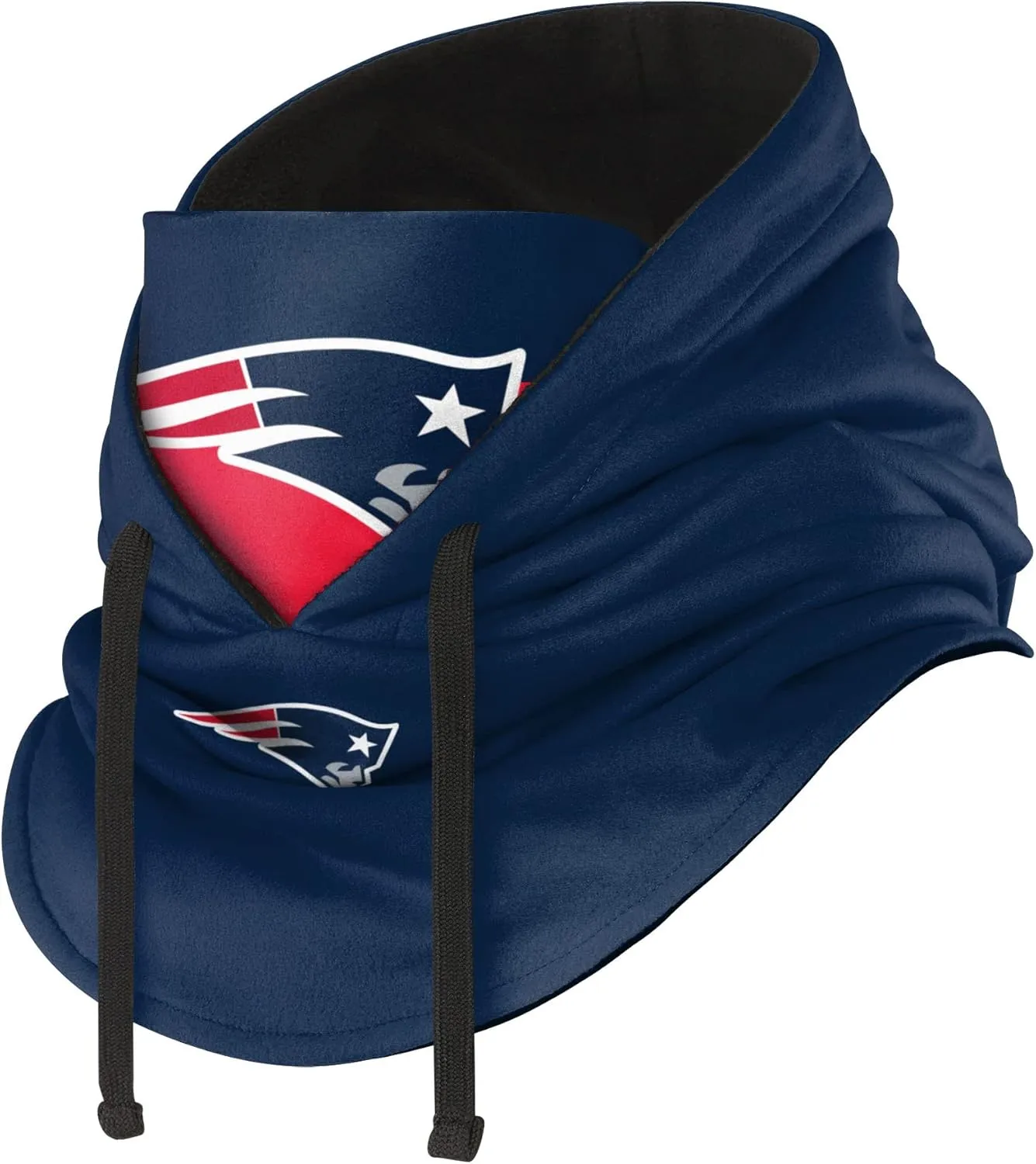 FOCO NFL Logo Team Color Drawstring Winter Cap Hooded Gaiter Balaclava Face Cover