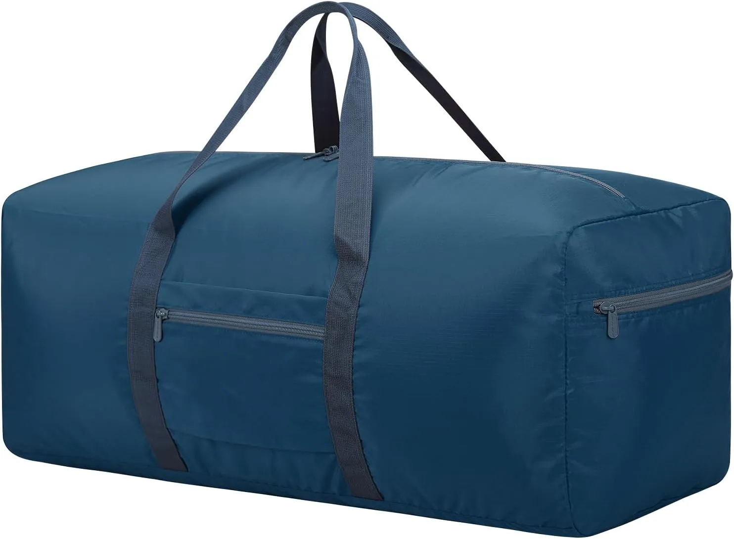 Foldable Duffle Bag for Travel - 75L Large Spare Travel Duffel Bag Lightweight with Trolley Sleeve - Blue