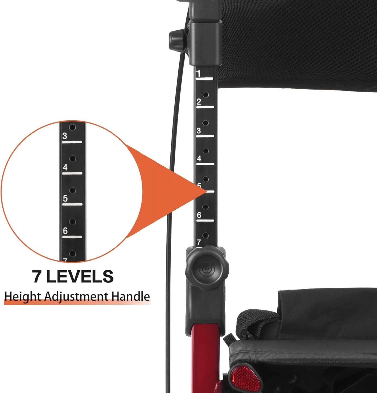 Folding Rollator Walker with Seat and Extra Wide Backrest,Rollators with All Terrain Large 8-inch Wheels for Seniors,Rolling Walkers with Cup & Cane Holder,up to 300 lbs