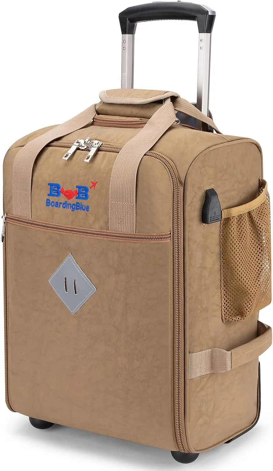 For JetBlue Airlines 17x13x8 Inches Rolling Personal Item Underseat Rolling Travel Bag - Suitable for Major Airlines including Spirit, Jetblue and Frontier- Duffel Bag Design