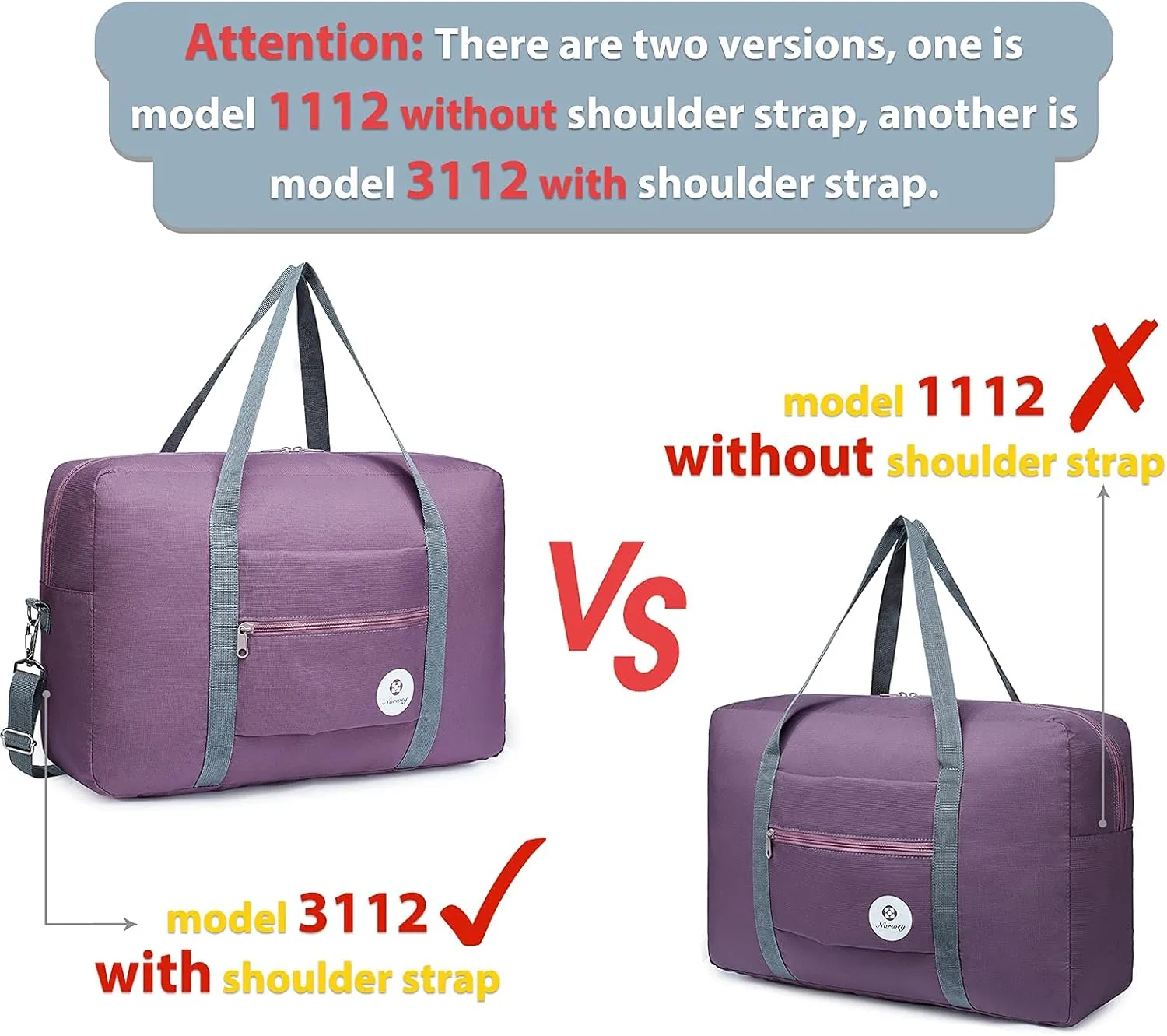 For Spirit Airlines Personal Item Bag 18x14x8 Foldable Travel Duffel Bag Tote Carry on Luggage Duffle Overnight for Women and Men