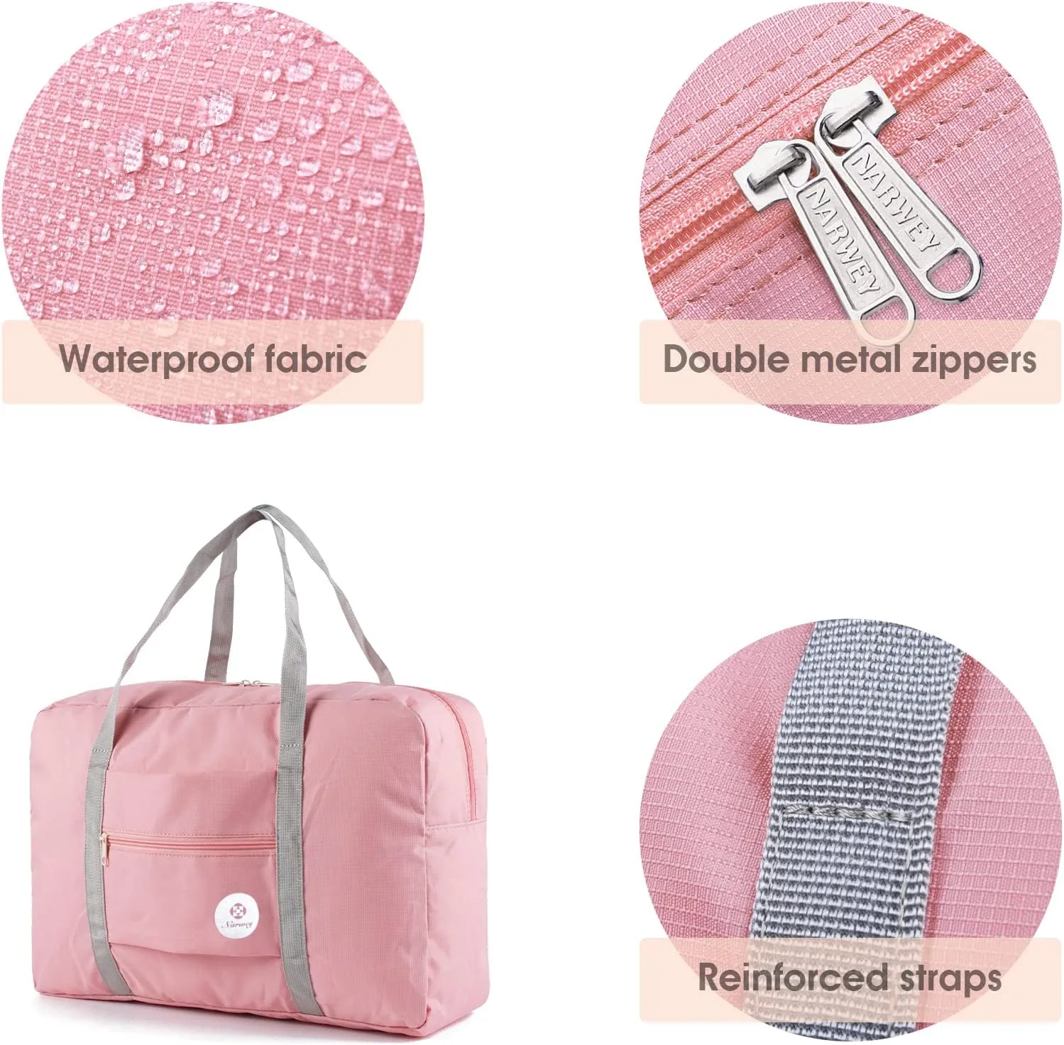 For Spirit Airlines Personal Item Bag 18x14x8 Foldable Travel Duffel Bag Tote Carry on Luggage Duffle Overnight for Women and Men