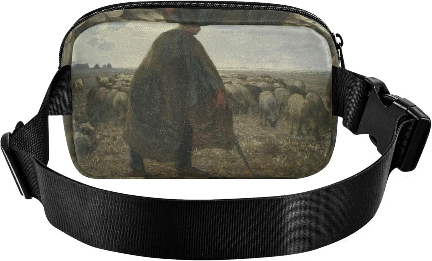 Fran?ois Millet Shepherd Prints Fanny Packs Women Funky Hip Pack Belt Pouch Waterproof Travel Waist Bag