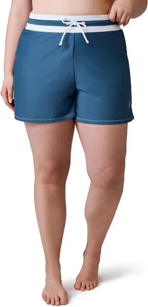 Free Country Women's Plus Size Drawstring Swim Short