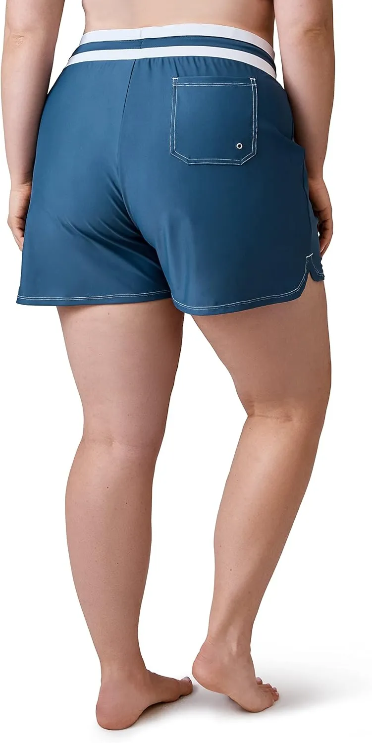 Free Country Women's Plus Size Drawstring Swim Short
