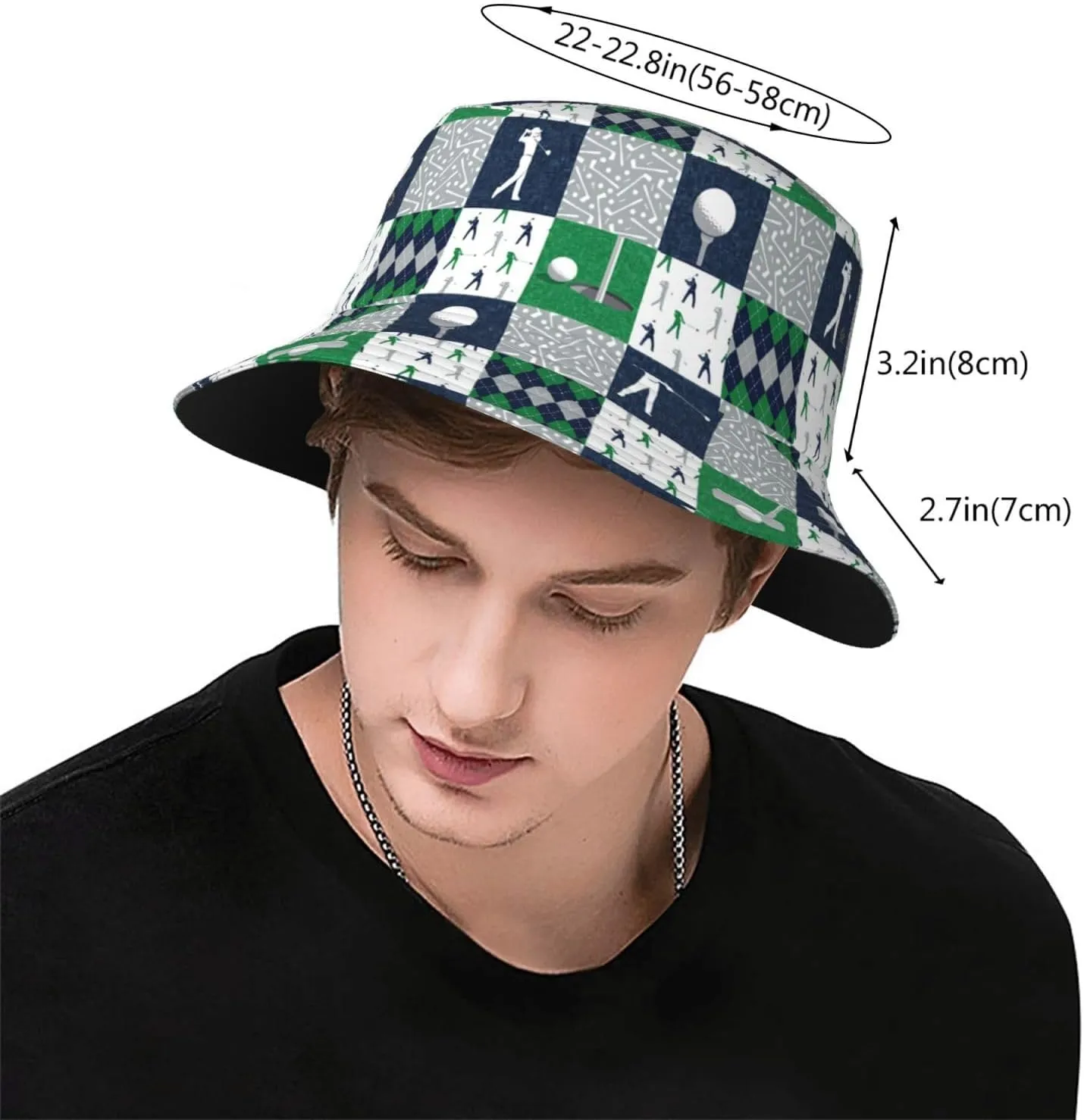Funny Golf Sports Buckets Hats Travel Beach Sun Hat Packable Cap for Women and Men