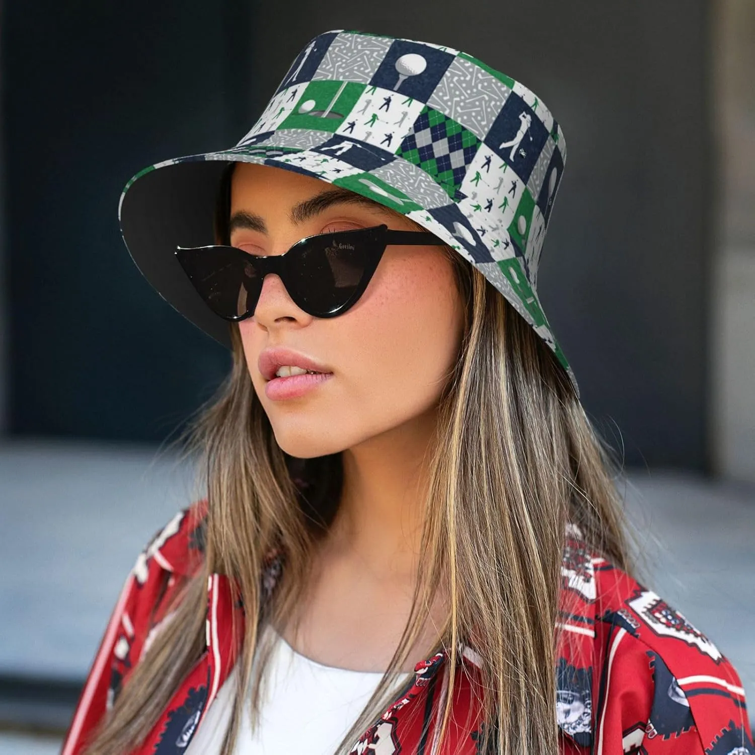 Funny Golf Sports Buckets Hats Travel Beach Sun Hat Packable Cap for Women and Men