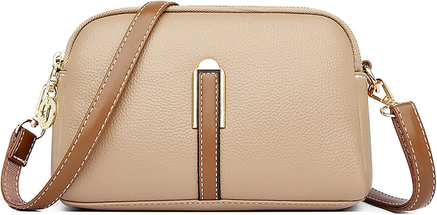 FZVYD Hobo Crossbody Bags for Women,Crossbody Purses for Women Casual Adjustable Strap Ladies Shoulder Bag PU Leather Shoulder Bag 2024 Fashion Handbags Khaki #2