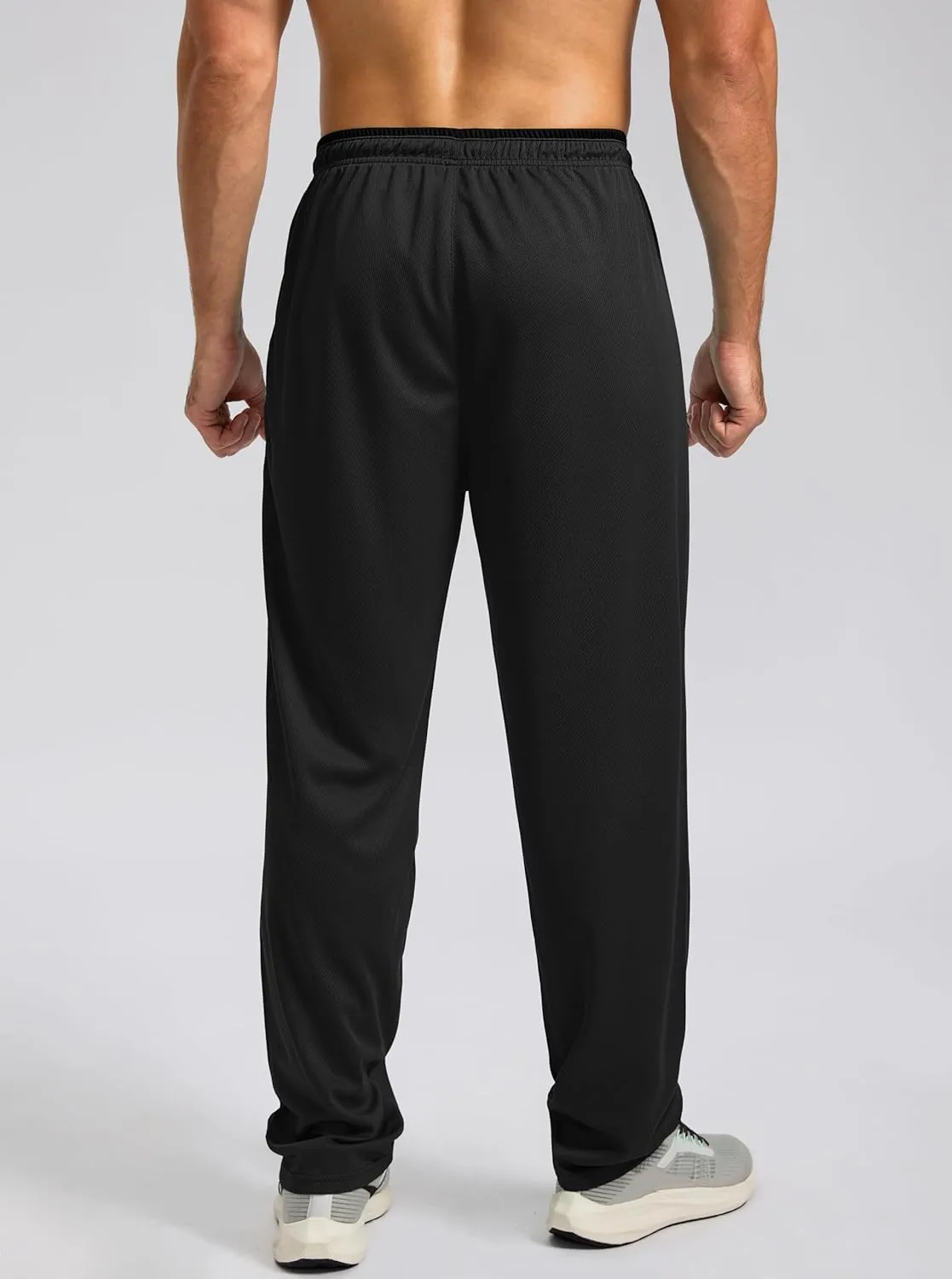 G Gradual Men's Sweatpants Mesh Lightweight with Zip Pockets Breathable Quick Dry Athletic Pants for Workout Running