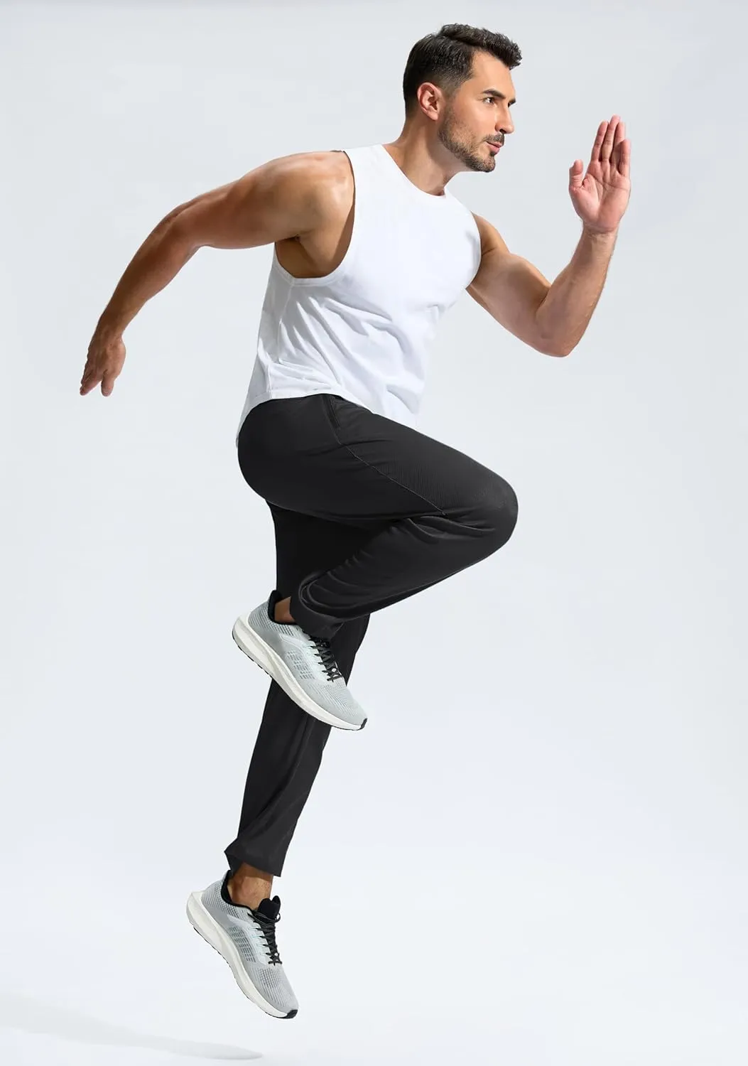 G Gradual Men's Sweatpants Mesh Lightweight with Zip Pockets Breathable Quick Dry Athletic Pants for Workout Running