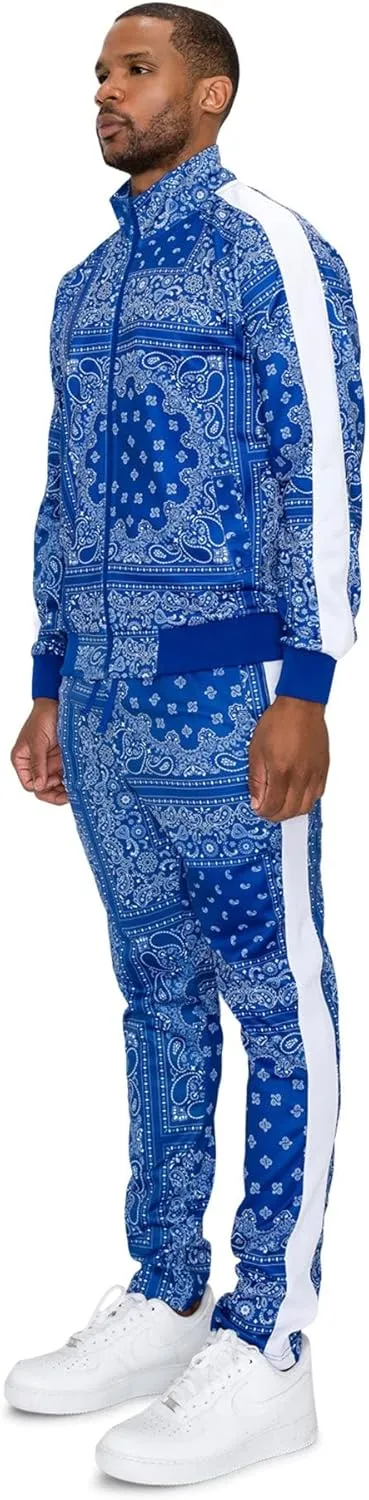 G-Style USA Men's Tiger Pattern Tracksuit Sets