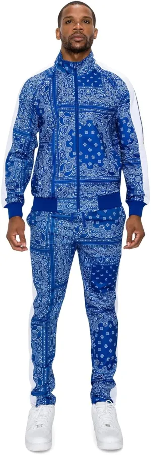 G-Style USA Men's Tiger Pattern Tracksuit Sets