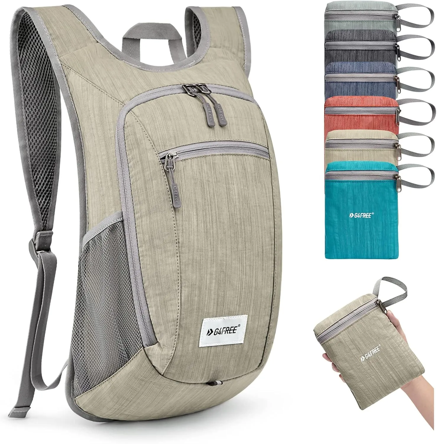 G4Free 10L/15L Hiking Backpack Lightweight Packable Hiking Daypack Small Travel Outdoor Foldable Shoulder Bag