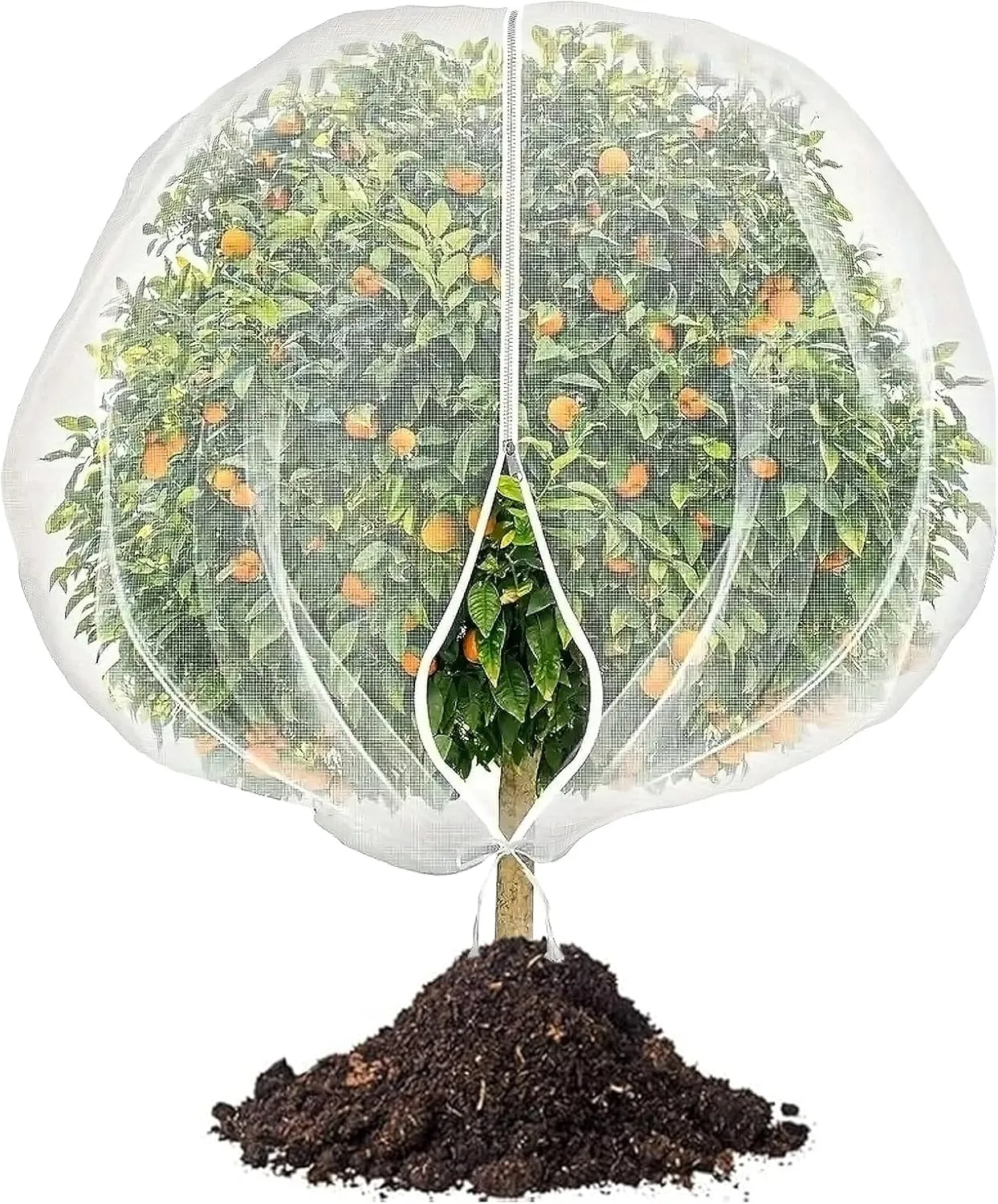 Garden Mesh Netting, Plant Protection Netting with Zipper/Drawstring, Plants Cover Protection from Anti Birds, Bugs Eating for Blueberry Reusable Plant Cover Bags (2)